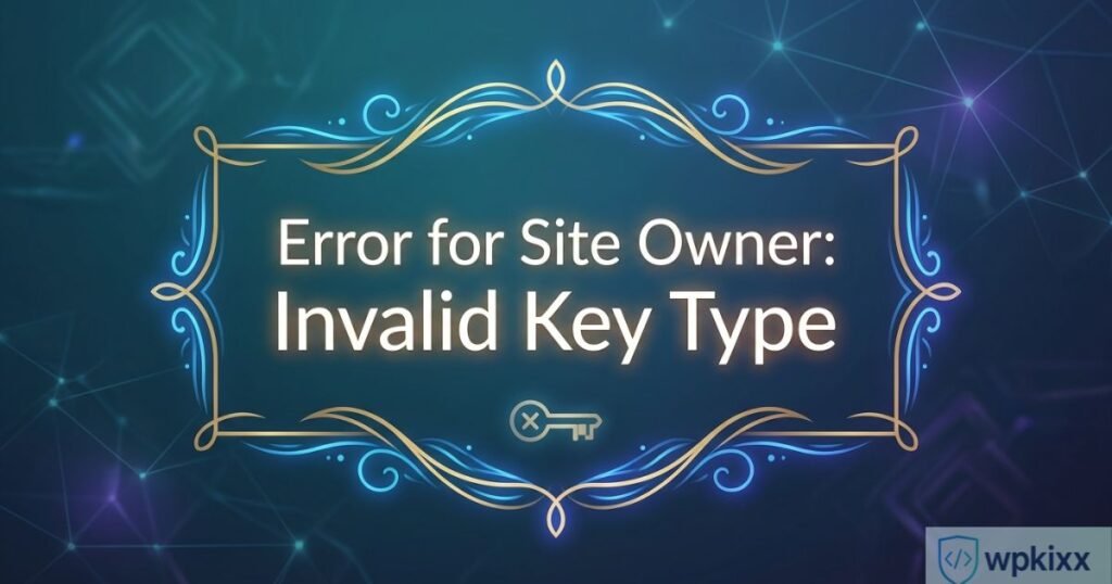error-for-site-owner-invalid-key-type