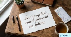 how to update email password on iphone