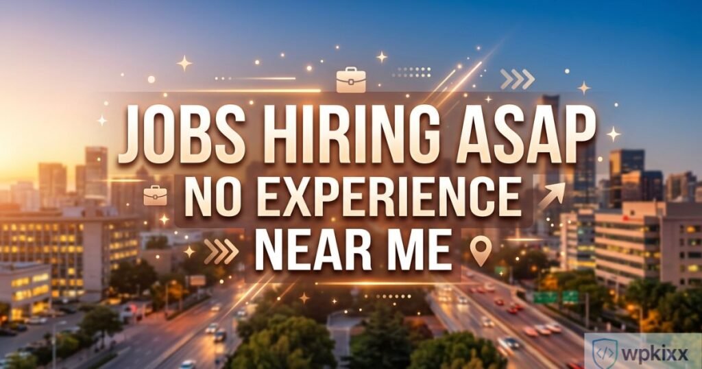 Jobs Hiring ASAP No Experience Near Me