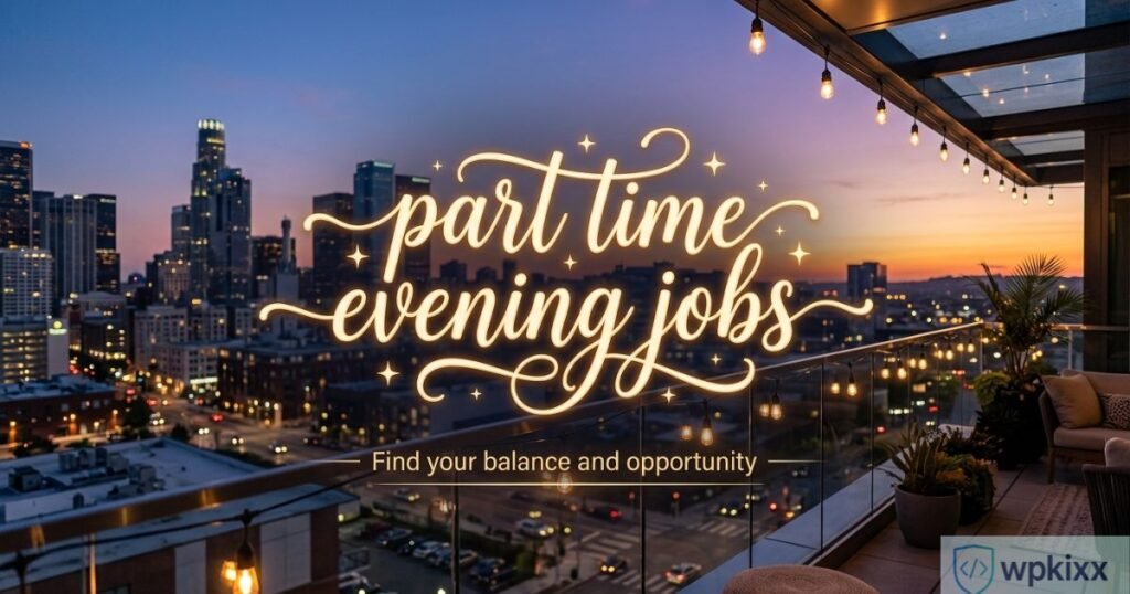 Part Time Evening Jobs