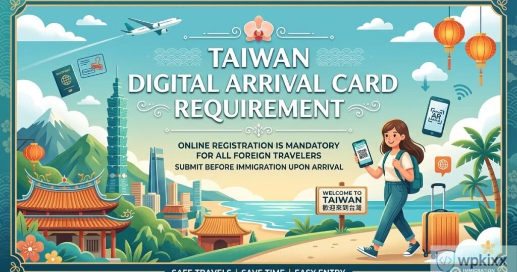 taiwan digital arrival card requirement