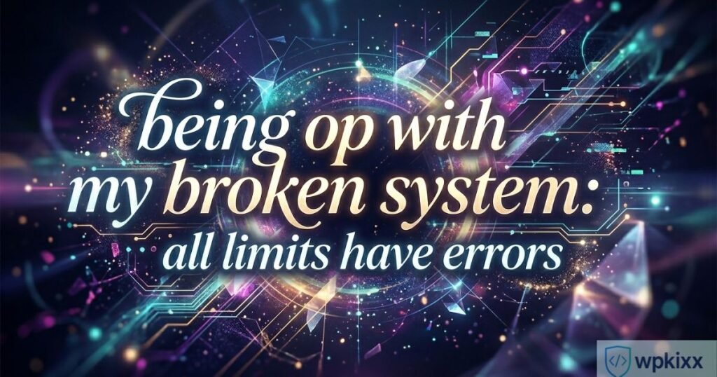 being-op-with-my-broken-system-all-limits-have-errors​