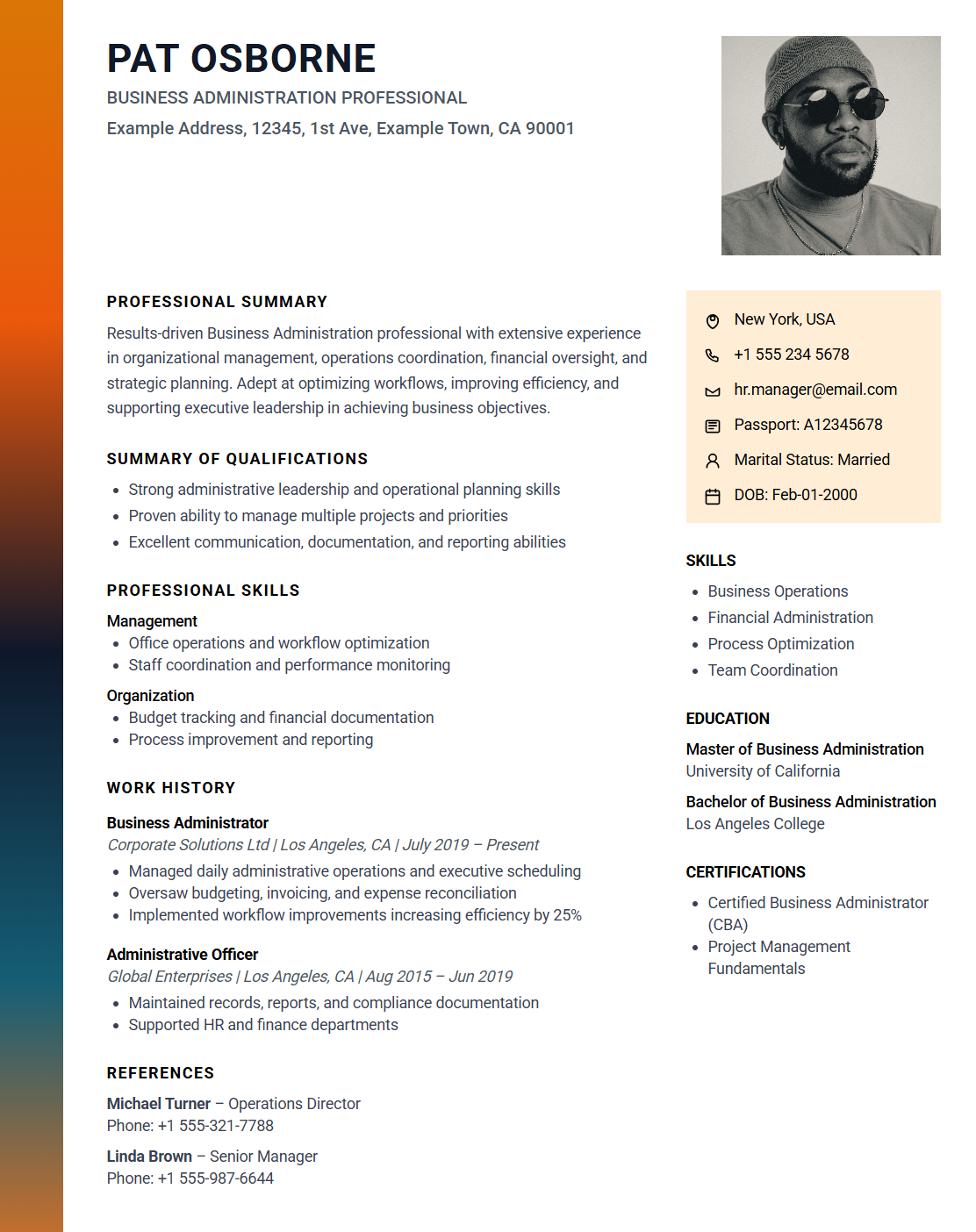 resume builder for free