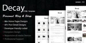 Decay blog theme