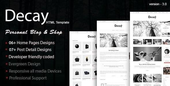 Decay blog theme