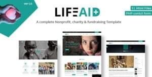 life aid charity theme and template